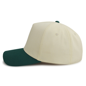 Casquettes de baseball personnalisées en gros, casquettes de sport ajustables, casquettes trucker beige et vertes, casquettes de baseball unies vierges en polyester/coton, lot de quatre - Product Image 5