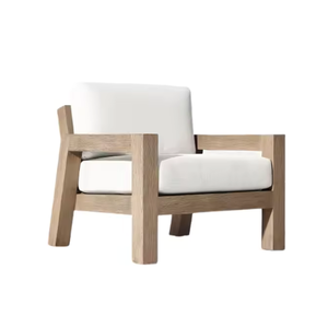 Canapé de jardin individuel en teck moderne, matériaux de haute qualité pour salon et usage extérieur - Product Image 6