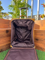 Sacs à bagages en cuir métallisé véritable fait à la main Sac à roulettes en cuir de fourrure usiné multi-usages unisexe grande taille valise de voyage multi-usages