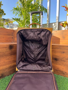 Real Handmade Metallic Leather Luggage Bags Multi Uses Tooled Fur Leather Trolley Bag Unisex Big Size Multi Uses Travel Suitcase - Product Image 5