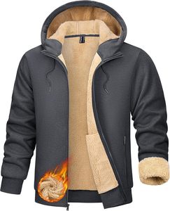 <b>Woolen</b> Zip-Up Hoodie Oversized Thick Warm 100% Cotton <b>Blanket</b> DOVEN OEM Manufacturer's Hot Selling Men's Slim Fit Sherpa - Product Image 3