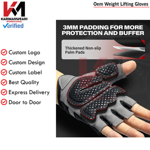 Custom Training Weightlifting Gloves <b>Men</b> Women Wrist Support Grip Workout Fitness Gloves Wholesale - Product Image 4