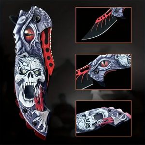 Navaja Plegable Portátil con Función de Rompe Cristales y Clip de Bolsillo para Camping, Caza, Pesca y Senderismo - Regalo Perfecto para el Día del Padre - Product Image 3