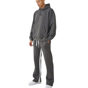 Nouvel arrivage de survêtement de marque Pantalon évasé Nouveau design personnalisé Vente à la mode Prix bon marché Survêtements vierges respirants - Product Image 1