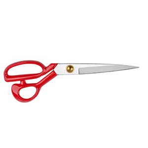 Red Tailor <b>Scissors</b> Stainless Steel Smooth Edge DIY Grade Plastic Handle Fabric <b>Sewing</b> Shears Non Foldable Cutting Tool - Product Image 2