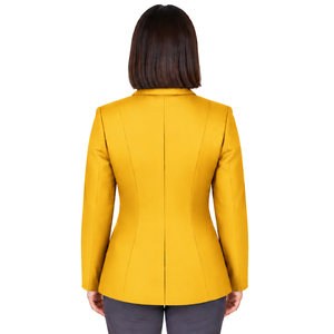 Veste d'équitation jaune moutarde pour femmes, blazer d'équitation sur mesure, veste de compétition d'équitation professionnelle, vente en gros personnalisée - Product Image 2