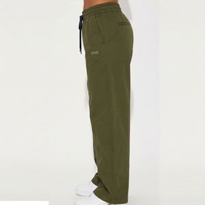 2026 Custom Canvas <b>Lace</b> Lightweight Multi Color Windbreaker Cargo Pants Drawstring <b>Elastic</b> Waist OEM Men Wind - Product Image 3
