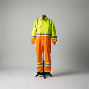 Combinaison de sécurité en promotion en ligne, combinaison haute visibilité, prix usine, vêtements de travail, logo personnalisé, combinaison résistante - Product Image 6