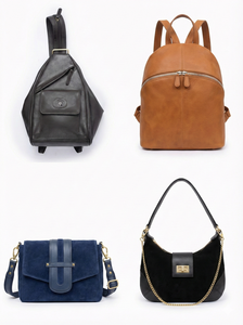 Bolso bandolera de gamuza azul con cierre de solapa y cierres metálicos para uso diario de mujer - Product Image 4