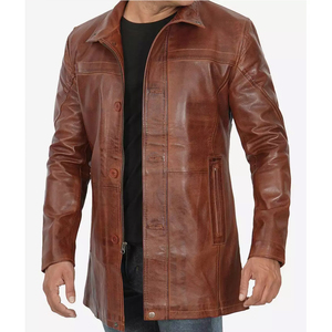 City 2025 High-End Quality Thick Autumn Warm Cow Skin Jacket Stand Collar High Street Fashion Style <b>Gloves</b> Front Windproof - Product Image 5