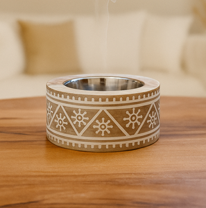 Brûleur d'encens en résine, design géométrique cube orange et blanc, support aromatique, décoration toutes saisons, diffuseur d'aromathérapie, style unique - Product Image 5