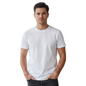 Camiseta Blanca de Manga Corta para Hombre, Cuello Redondo, Corte Holgado, Tejido Jersey Casual, 100% Algodón, Anti-Pilling, Estilo Urbano, 220g - Product Image 6