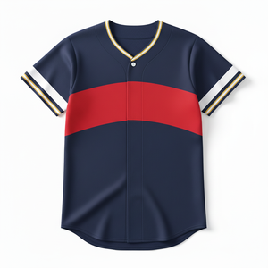 Camiseta de Béisbol y Sóftbol Retro Personalizada, Uniforme de Malla Transpirable, Estampado en Relieve, Antibacteriano, 100% Poliéster, Números y Nombres del Equipo - Product Image 4