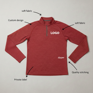 Men Slim Fit Solid Quarter Zip Long Sleeve <b>Compression</b> Muscle T-<b>shirt</b> Quick Dry Stand Collar Active Running Top Soft Workout Gym - Product Image 6