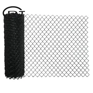 Galvanised/PVC Coated/Vinyl Chain Link Fence Plus Barbed Razor Wire for Boundary Protection