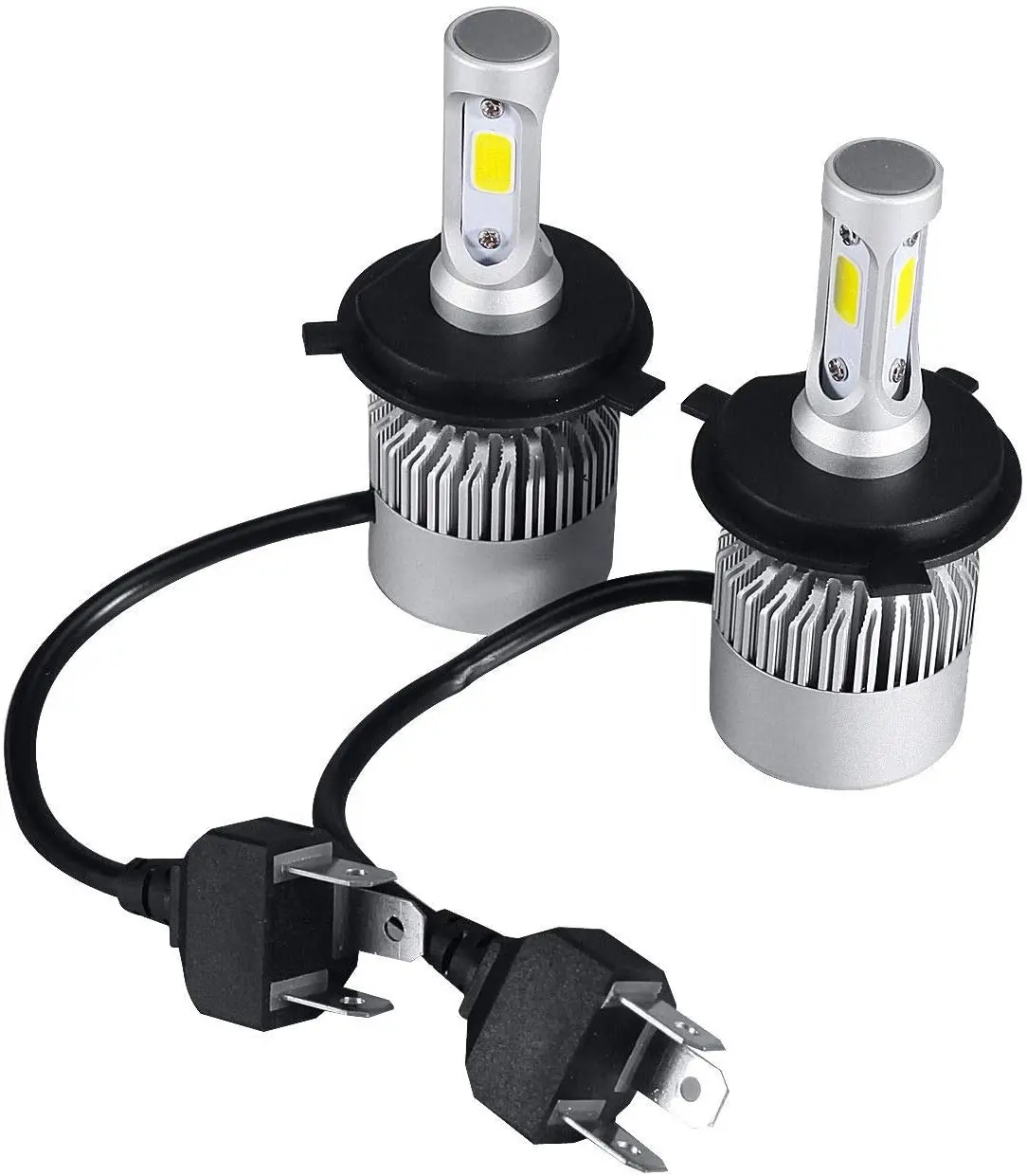 Kit de phares led S2, H1, H3, H7, H11, 2 pièces, 9005, 9006, 36W, 4000lm, avec puce COB