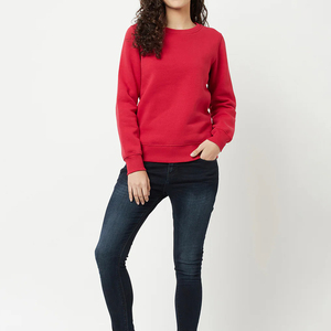 Prix de gros Sweat-shirt pour femme sur mesure, style tendance, streetwear, en matière unie - Product Image 6