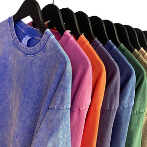 Camiseta Extra Grande de Algodón Grueso para Hombre |   Camiseta Vintage Lavada de Talla Grande 100% Algodón |   Ropa Urbana con Gráficos Impresos en DTG Personalizados - Product Image 5