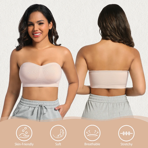 Sujetador invisible sin tirantes en forma de M para mujer, ropa interior cómoda y sexi antideslizante para verano, sujetadores para vestido - Product Image 2