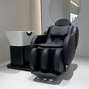 Chaise de massage électrique réglable avec lavabo blanc pour salon de beauté, design moderne - Product Image 5