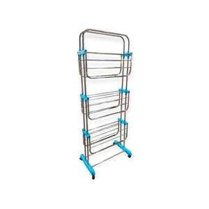 Elegante Tendedero Plegable de Acero Inoxidable de Tres Niveles, Multifuncional y Moderno, para Ropa, Colgador de Lavandería, Organizador de Prendas - Product Image 3