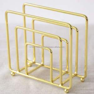 Soporte de servilletas doradas con diseño de cama hecho a mano al por mayor de alta calidad con posavasos de vajilla hecho a mano terminado y soportes de sublimación - Product Image 6