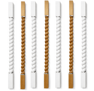 White <b>Primed</b> Poplar Baluster Spindle Slaley Stair Spindle for Perfectly Suited To Both Modern And Traditional Staircase - Product Image 1
