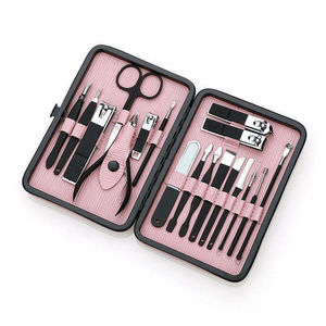 Set Portátil de Manicura y Pedicura de Metal con Cortaúñas 4 en 1, Kit de Cuidado Profesional, Bolsa con Cierre de Alta Calidad - Product Image 3