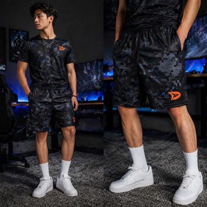 กางเกงขาสั้นกีฬาอีสปอร์ตขายส่ง แบบซับลิเมชั่น ผ้าตาข่าย สำหรับผู้ชาย ลายพรางดิจิทัล เทคแวร์ กางเกงขาสั้นทีมลายพรางดิจิทัลแบบสั่งทำพิเศษ - Product Image 6
