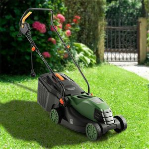 Cortacésped Eléctrico de 13.5 Pulgadas y 12 Amperios con Interruptores de Seguridad Dobles, Color Verde - Product Image 5