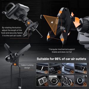 Từ không dây Car Charger núi linh hoạt người giữ điện thoại cho màn hình lớn có thể gập lại điện thoại di động phổ điện thoại di động đứng - Product Image 5