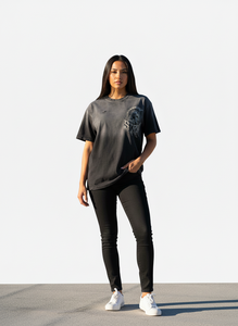 T-shirt Unisexe Personnalisé à Manches Courtes en Coton Tricoté Respirant Style Formel avec Strass Lavés à l'Acide pour Fabricants - Product Image 6