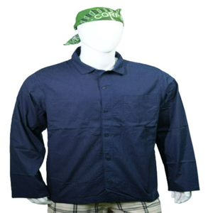 Chemise décontractée surdimensionnée personnalisée pour homme en flanelle 100 % coton biologique à manches longues, col montant, à carreaux, teinte en fil, infroissable - Product Image 4