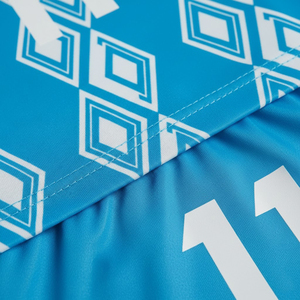 Tenue de football de qualité supérieure, maillot respirant, kit de football à séchage rapide, antibactérien, protection UV, col rond, entraînement d'équipe - Product Image 5