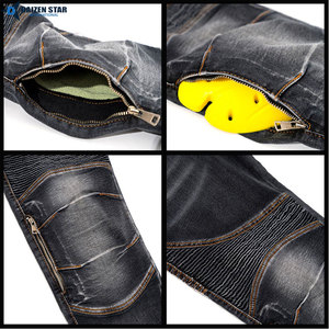 Jeans de Motocicleta para Hombre, Lavados con Efecto Desgastado, con Bolsillos para Equipo de Protección, Transpirables, Resistentes a la Abrasión, 220g, Alta Calidad, para Todas las Temporadas - Product Image 6