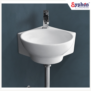 Vasque de lavage des mains en céramique de qualité supérieure, à coins arrondis, de fabrication indienne, vendue dans le monde entier, compatible OEM. - Product Image 1