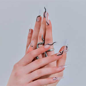 เล็บเจลปลอมแบบกดติด คุณภาพระดับซาลอนแท้ 100% จากเกาหลี ปลอดสารพิษ 32 ชิ้น สำหรับทำเล็บมือ ขายส่ง แบรนด์ UUUUU ได้รับการรับรอง - Product Image 4