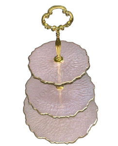 Wholesale Eco-Friendly Natural Resin Hand-painted Corner <b>Set</b> <b>Cake</b> <b>Stand</b> Wedding Dessert <b>Stand</b> - Product Image 2