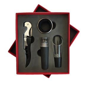2 Knives Pourer 4pcs Set Black <b>Box</b> & Portable Outdoor Bar Tool Gift <b>Box</b> - Product Image 2