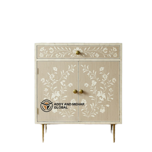 ตู้เก็บดอกไม้ฝังกระดูกสีเบจหรูหราเป็นที่ต้องการมากที่สุดสำหรับตกแต่งห้องนอนและห้องนั่งเล่น - Product Image 1