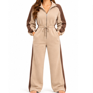 Combinaison en polaire pour femmes EAZWEARS, vêtements d'hiver décontractés, exportateur en gros avec options de marquage personnalisé, production de qualité, OEM - Product Image 1