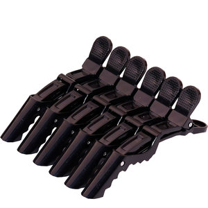 กิ๊บหนีบผมแบบมืออาชีพ สีดำด้าน ลายหนังจระเข้ สำหรับร้านทำผม  กิ๊บหนีบผมคาร์บอนสีดำด้าน ลายหนังจระเข้ - Product Image 5