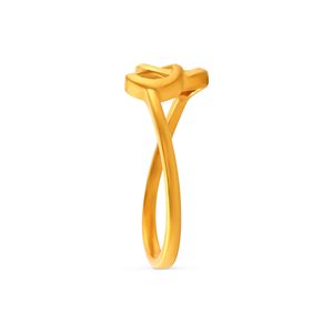 Nexus Intertwined Gold <b>Ring</b> Classic Open <b>Circle</b> Gold <b>Ring</b> for Women Modern Minimalist Statement <b>Ring</b> 18K Gold Plated Fine <b>Ring</b> - Product Image 4