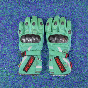 Guantes de Motocicleta Impermeables para Invierno OEM, Textiles con Palma de Cuero, Nudillos Reforzados, Puño Largo y Reflectantes - Product Image 1