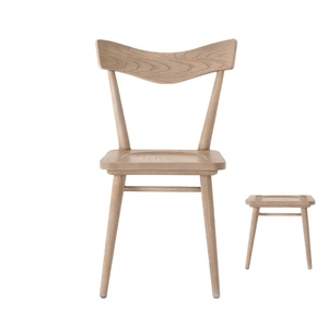 Silla antigua de madera de mango de fácil montaje para restaurante/silla de comedor de madera/Cafetería Restaurante silla de madera de mango taburete de madera - Product Image 1