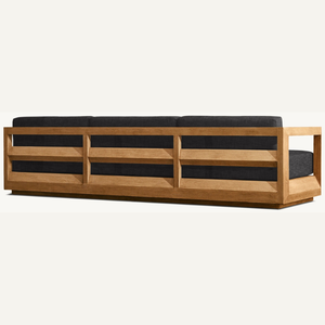 Paloma Teak <b>Sofa</b> furniture <b>for</b> seating capacity of three people or more, customized size can be inside or outside the house - Product Image 4