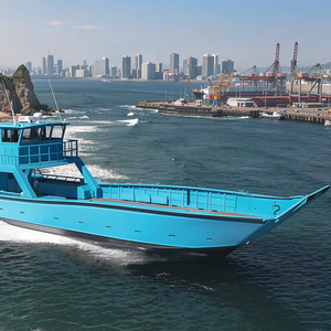 Bateau de débarquement en aluminium UBI 1225 personnalisé de 25 tonnes, longueur 12 m, système de navigation soudé, 350 CV, pour navigation fluviale et tourisme aquatique - Product Image 1