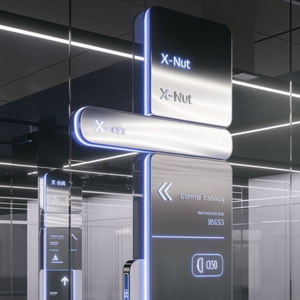 Panneau signalétique en mica acrylique imprimé UV de haute qualité, directement de l'usine, pour l'image de marque intérieure et l'identification des pièces – Vietnam - Product Image 1