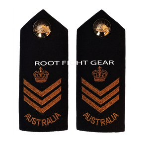 Insignia de hombro de alta calidad para uniforme australiano, parche de primera calidad con diseño bordado personalizado, insignia de grado. - Product Image 3