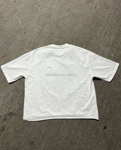 T-shirts lourds unisexe de haute qualité 100% coton Vintage imprimé à manches courtes femme hommes T-Shirts - Product Image 2